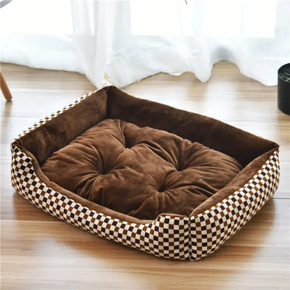68x55cm Warm Dog House Soft Cat Litter Four Seasons Nest Pet Large Bed Baskets Waterproof Kennel For Cat Puppy Drop Shipping