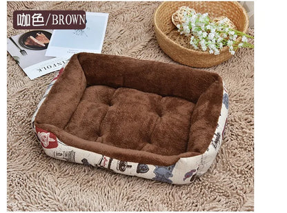 68x55cm Warm Dog House Soft Cat Litter Four Seasons Nest Pet Large Bed Baskets Waterproof Kennel For Cat Puppy Drop Shipping