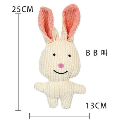 Plush Dog Toy for Small Medium Pets Funny Interactive Squeaky Toys Cow/Pig Shape Stuffed Dog Chew Toy Supplies