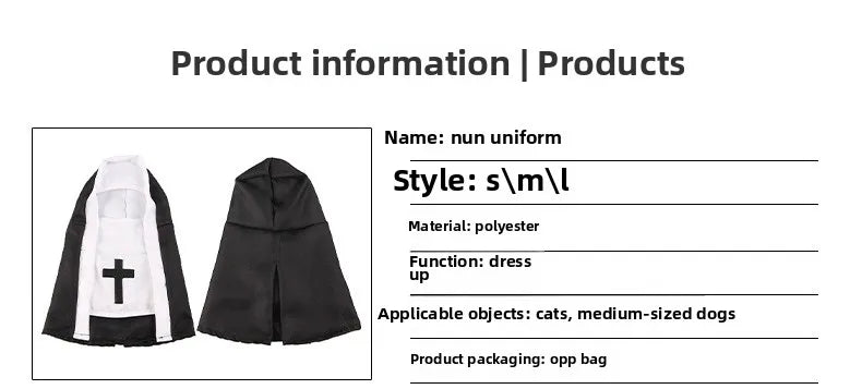 Cat Costumes, Cats and Dogs, Cross-dressing, Funny COS, Small and Medium-sized Pet Photo Props, Cat Funny Costumes