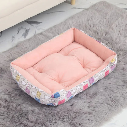 68x55cm Warm Dog House Soft Cat Litter Four Seasons Nest Pet Large Bed Baskets Waterproof Kennel For Cat Puppy Drop Shipping