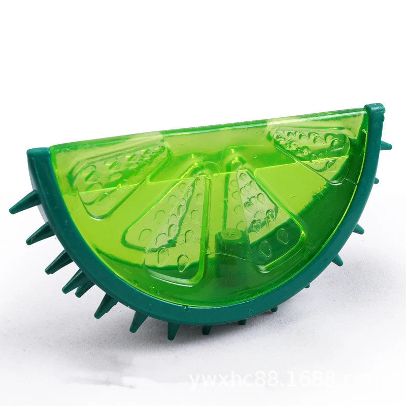 Pet Cooling Chew Toy Reusable Dog Cat Toy Teething Summer Cooling Watermelon Pineapple Lemon Durable Ice Frozen Fruit Shape Toys